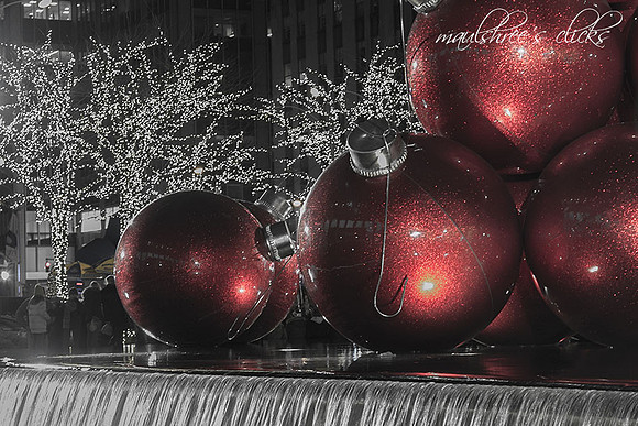 Christmas Decorations at Sixth Avenue (New York, USA)